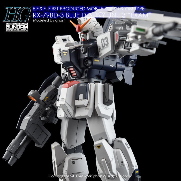 G-Rework Decal - HGUC RX-79BD-3 Blue Destiny Unit 3 Use (Renewal)