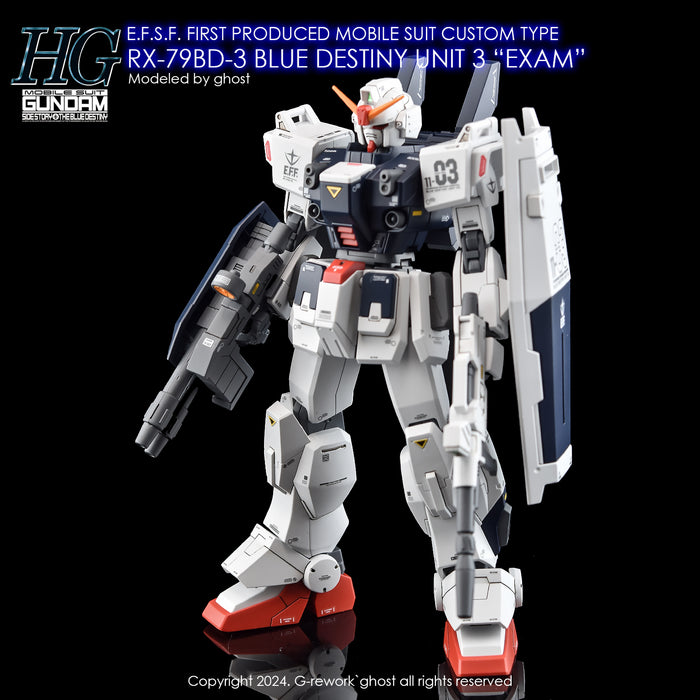 G-Rework Decal - HGUC RX-79BD-3 Blue Destiny Unit 3 Use (Renewal)