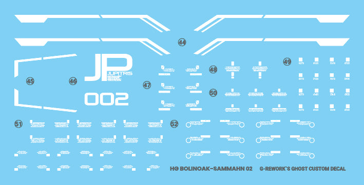 G-Rework Decal - HGUC 1/144 PMX-002 Bolinoak Sammahn Use