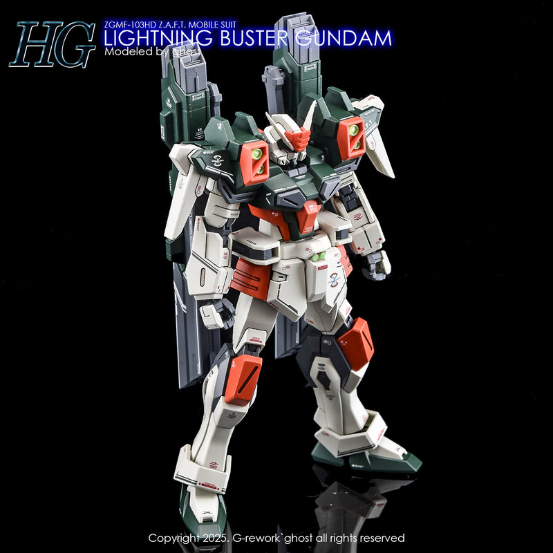 G-Rework Decal - HGCE 1/144 ZGMF-103HD Lightning Buster Gundam Use