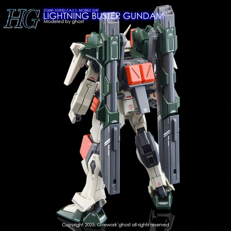 G-Rework Decal - HGCE 1/144 ZGMF-103HD Lightning Buster Gundam Use