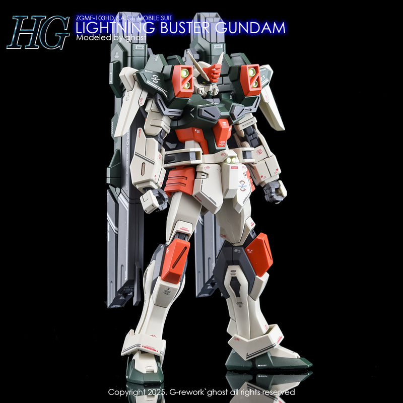 G-Rework Decal - HGCE 1/144 ZGMF-103HD Lightning Buster Gundam Use