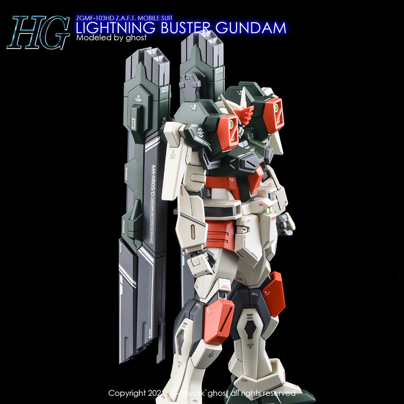 G-Rework Decal - HGCE 1/144 ZGMF-103HD Lightning Buster Gundam Use