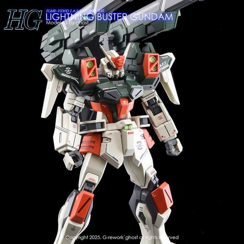 G-Rework Decal - HGCE 1/144 ZGMF-103HD Lightning Buster Gundam Use