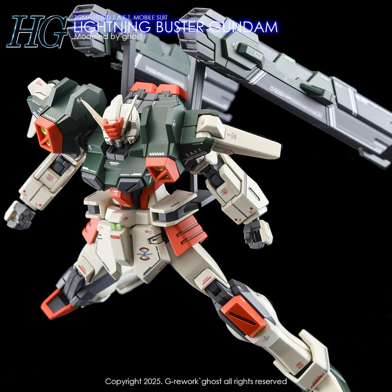G-Rework Decal - HGCE 1/144 ZGMF-103HD Lightning Buster Gundam Use