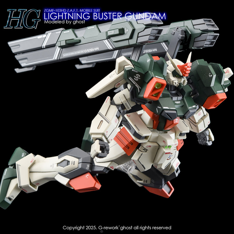 G-Rework Decal - HGCE 1/144 ZGMF-103HD Lightning Buster Gundam Use