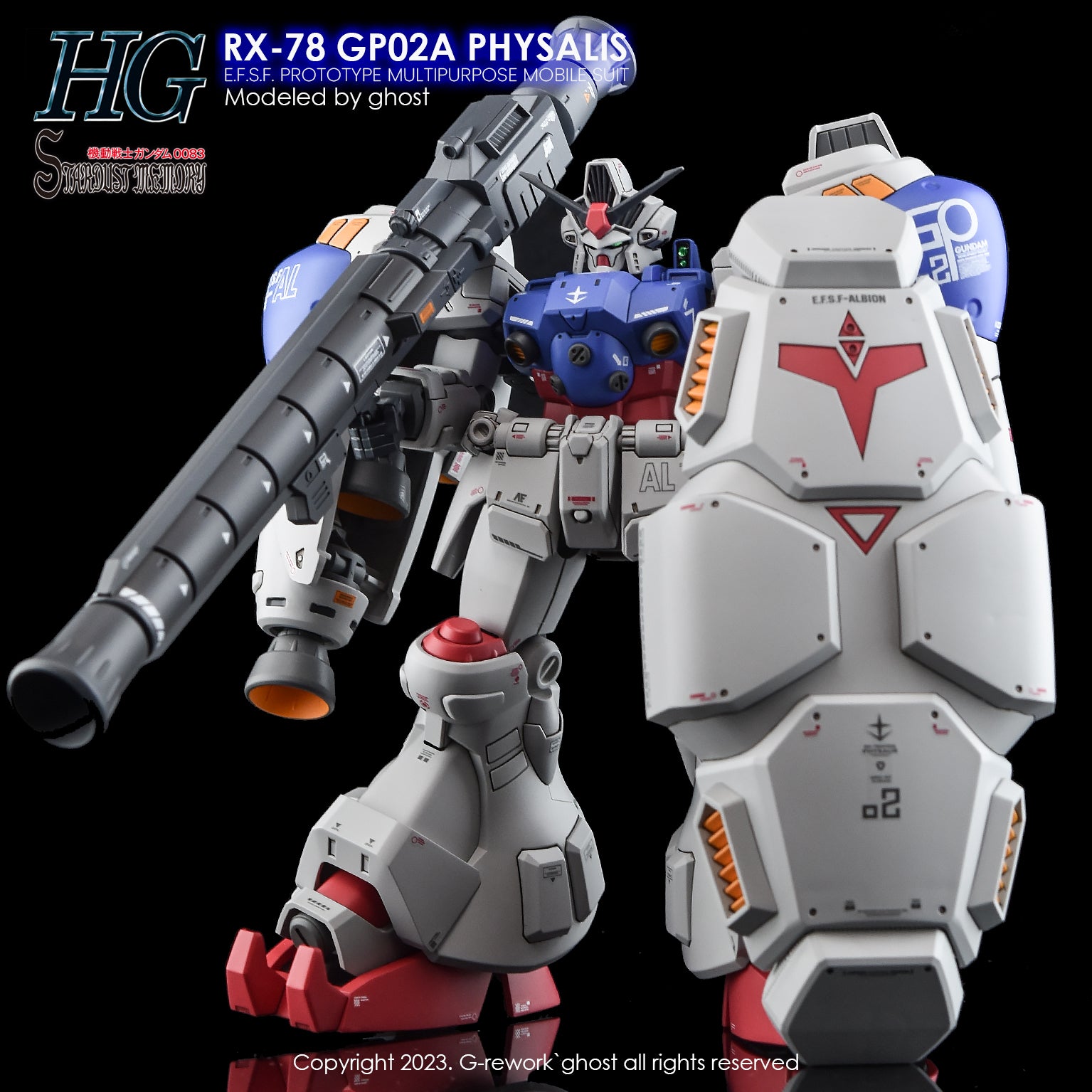 G-Rework Decal - HGUC RX-78GP02A Gundam GP02 Use - Argama Hobby