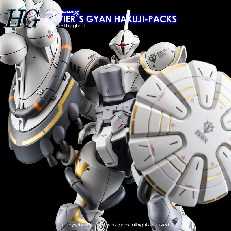 G-Rework Decal - HG Mobile Suit Gundam GQuuuuuuX MS-15/H Xavier's Gyan Hakuji-Packs Use