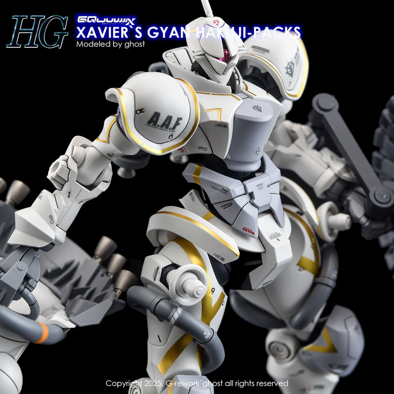 G-Rework Decal - HG Mobile Suit Gundam GQuuuuuuX MS-15/H Xavier's Gyan Hakuji-Packs Use