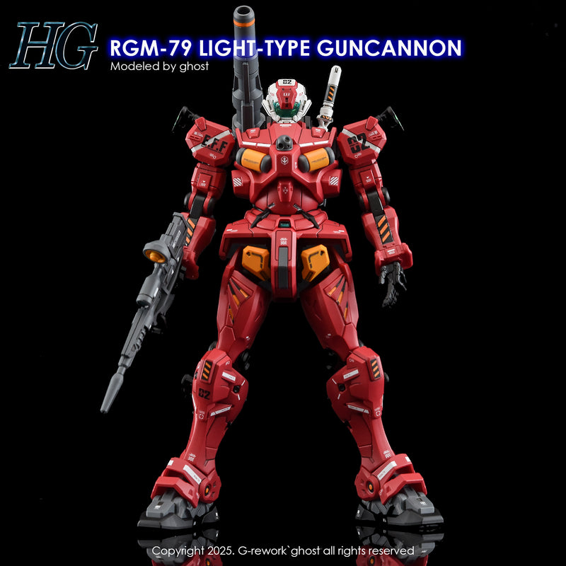 G-Rework Decal - HG Mobile Suit Gundam GQuuuuuuX RGM-79 Light Type Guncannon Use