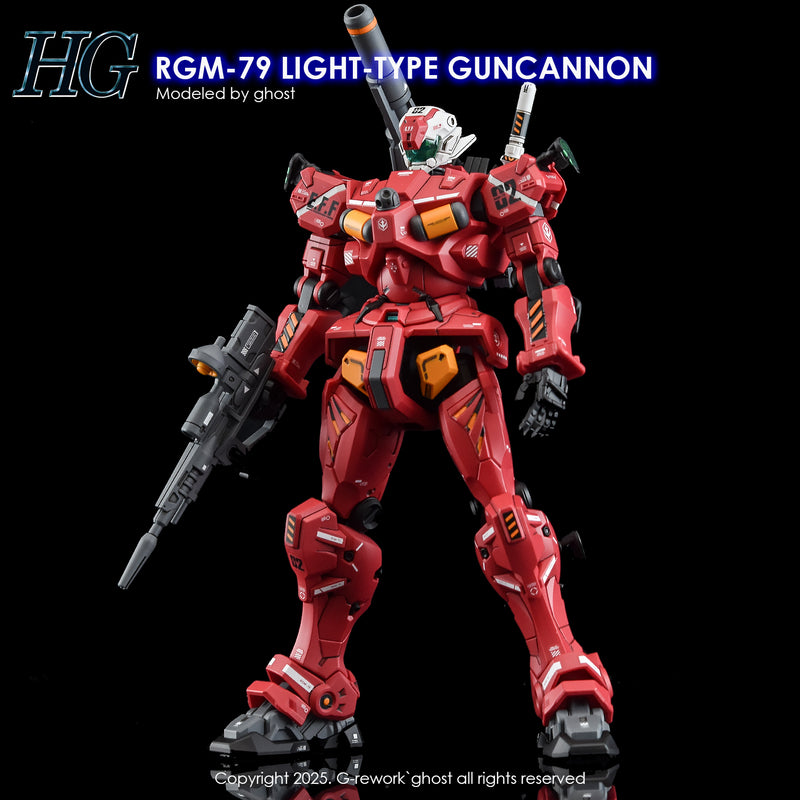 G-Rework Decal - HG Mobile Suit Gundam GQuuuuuuX RGM-79 Light Type Guncannon Use