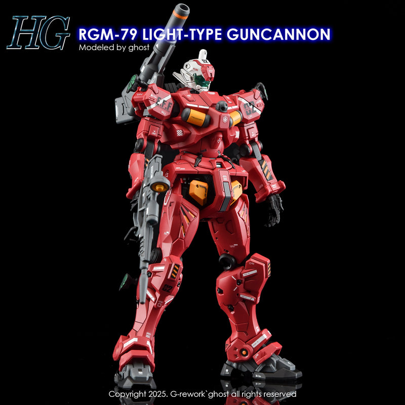 G-Rework Decal - HG Mobile Suit Gundam GQuuuuuuX RGM-79 Light Type Guncannon Use