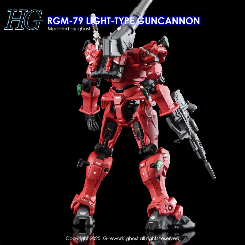 G-Rework Decal - HG Mobile Suit Gundam GQuuuuuuX RGM-79 Light Type Guncannon Use