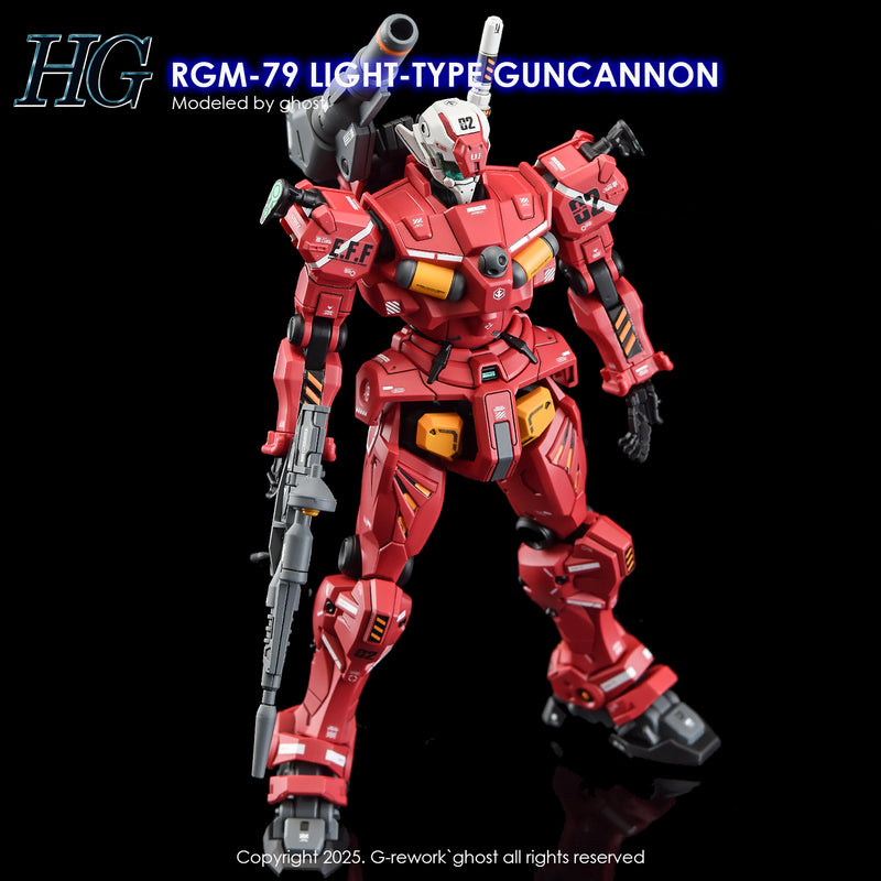 G-Rework Decal - HG Mobile Suit Gundam GQuuuuuuX RGM-79 Light Type Guncannon Use