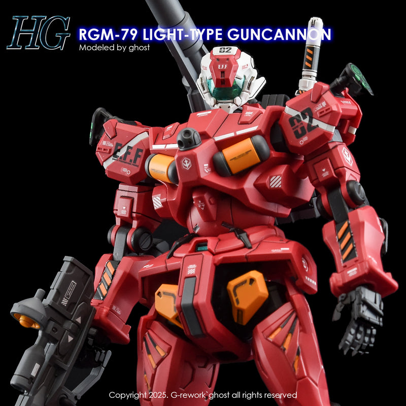 G-Rework Decal - HG Mobile Suit Gundam GQuuuuuuX RGM-79 Light Type Guncannon Use