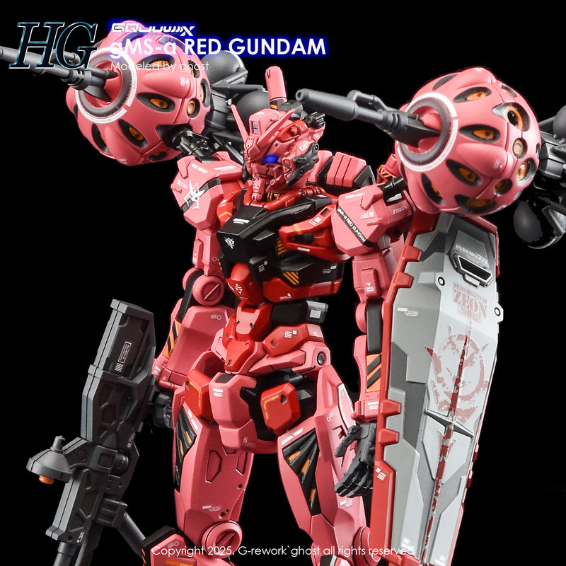 G-Rework Decal - HG Mobile Suit Gundam GQuuuuuuX G-MSα Red Gundam Use