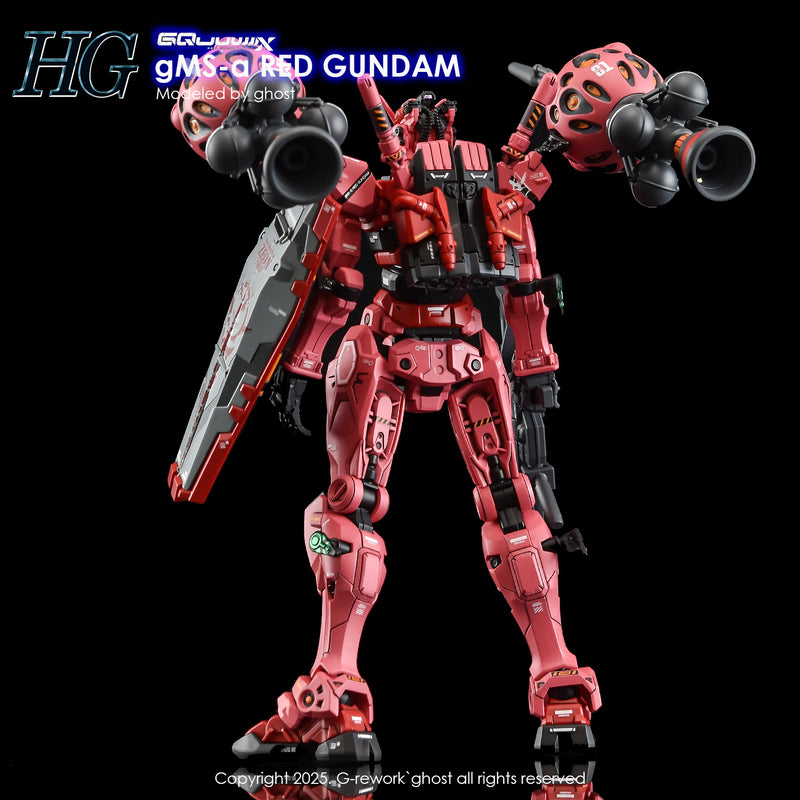 G-Rework Decal - HG Mobile Suit Gundam GQuuuuuuX G-MSα Red Gundam Use