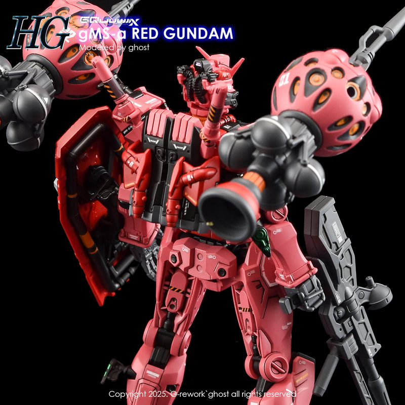 G-Rework Decal - HG Mobile Suit Gundam GQuuuuuuX G-MSα Red Gundam Use
