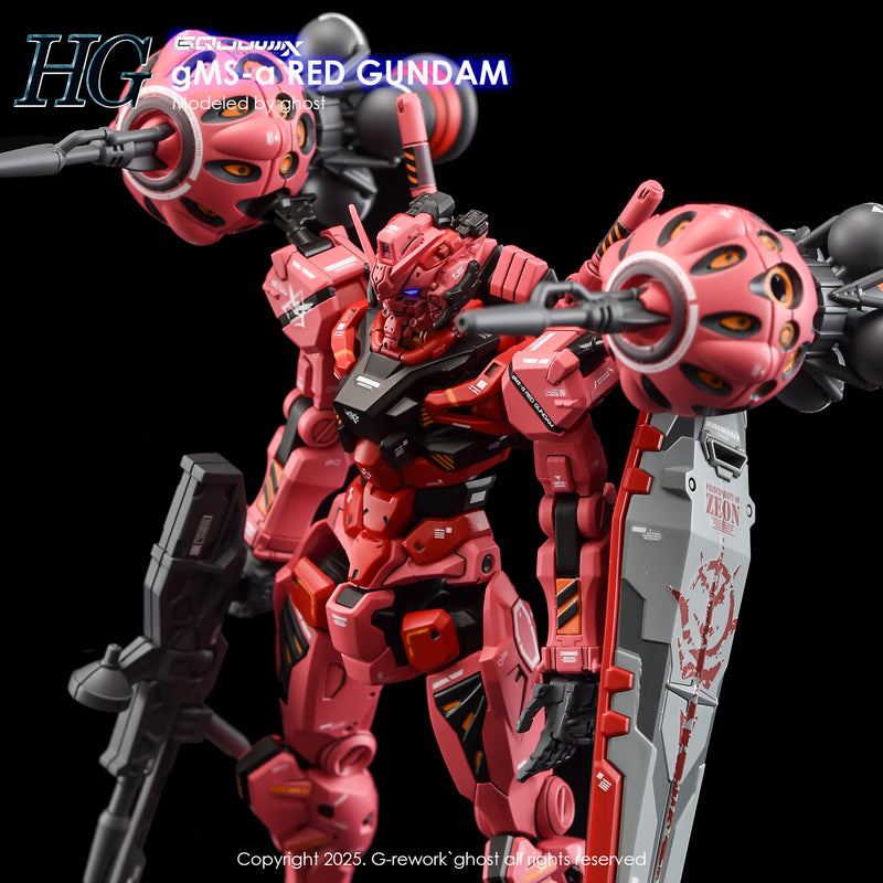 G-Rework Decal - HG Mobile Suit Gundam GQuuuuuuX G-MSα Red Gundam Use