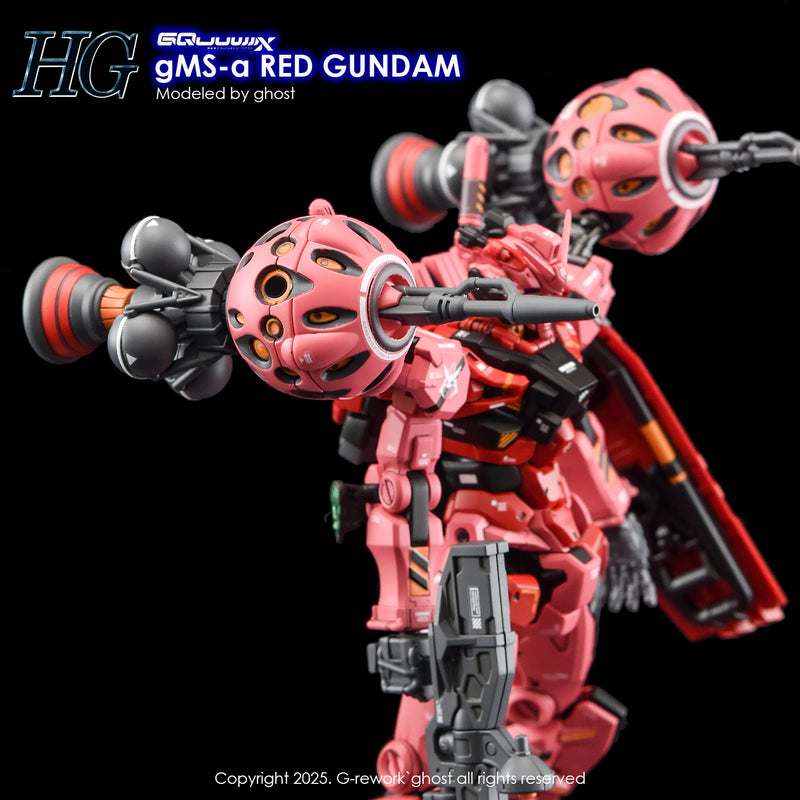 G-Rework Decal - HG Mobile Suit Gundam GQuuuuuuX G-MSα Red Gundam Use