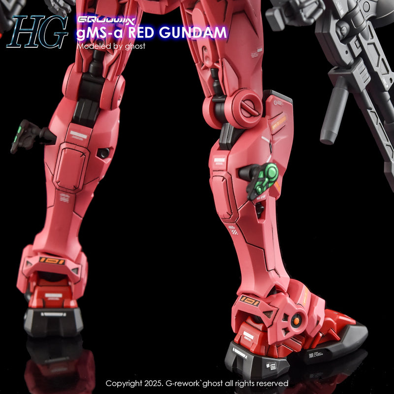 G-Rework Decal - HG Mobile Suit Gundam GQuuuuuuX G-MSα Red Gundam Use
