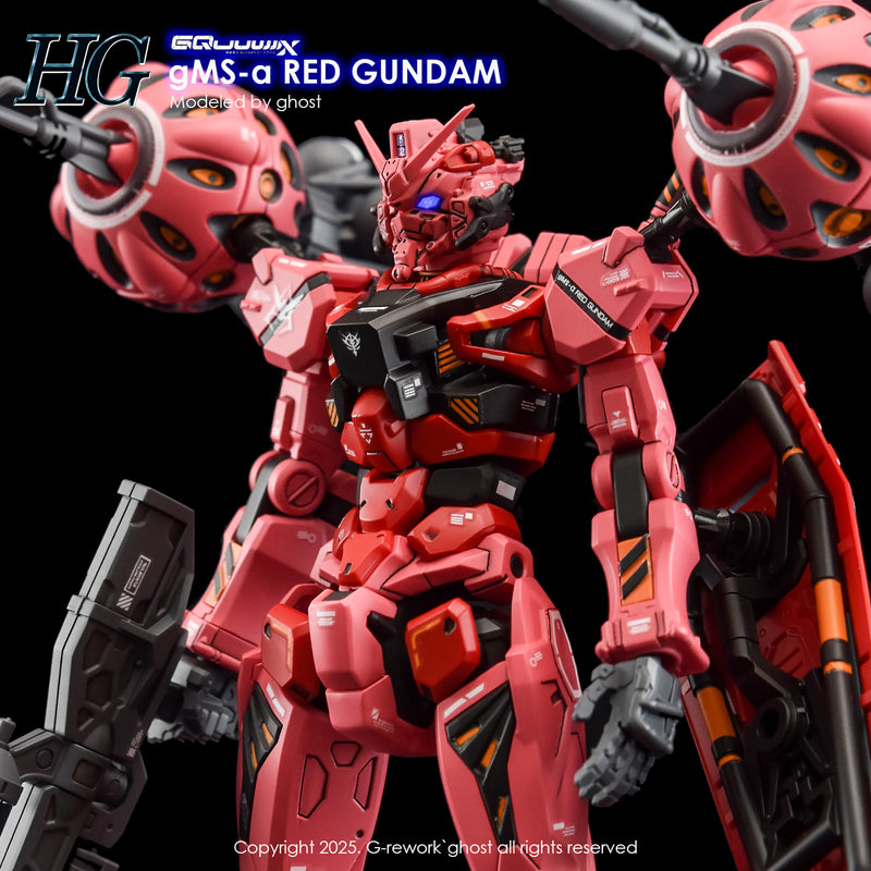 G-Rework Decal - HG Mobile Suit Gundam GQuuuuuuX G-MSα Red Gundam Use