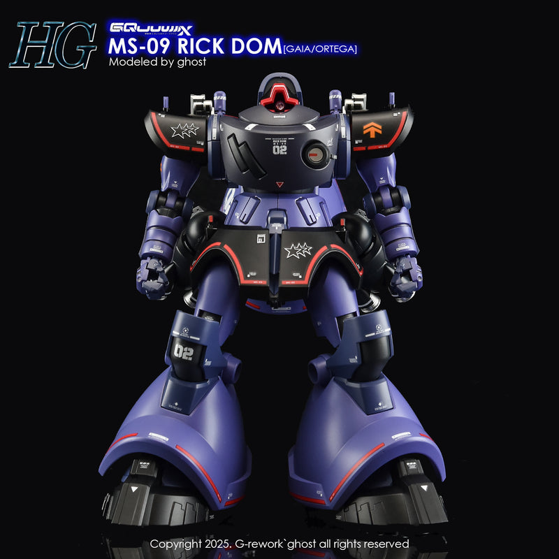 G-Rework Decal - HG Mobile Suit Gundam GQuuuuuuX MS-09 Rick-Dom (GQ) Use