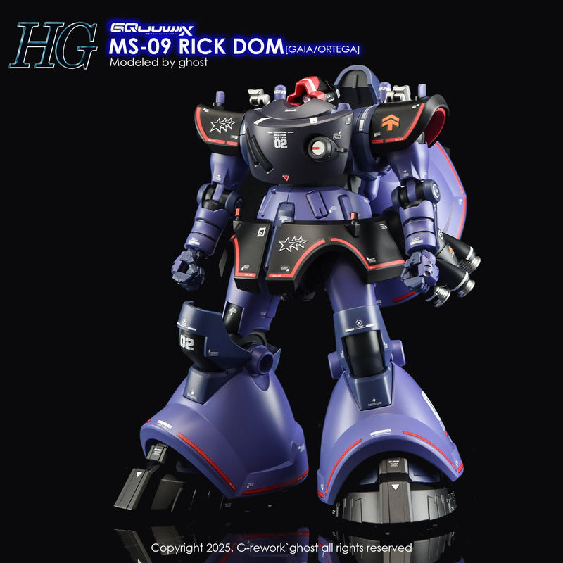G-Rework Decal - HG Mobile Suit Gundam GQuuuuuuX MS-09 Rick-Dom (GQ) Use