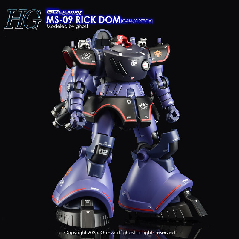 G-Rework Decal - HG Mobile Suit Gundam GQuuuuuuX MS-09 Rick-Dom (GQ) Use