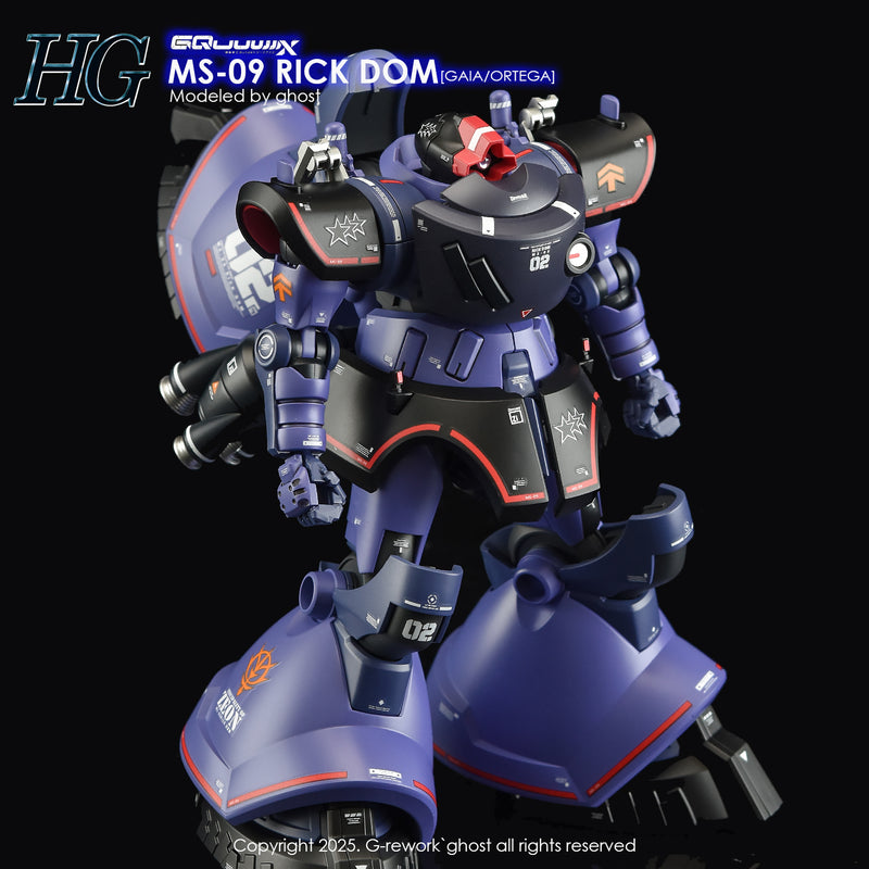 G-Rework Decal - HG Mobile Suit Gundam GQuuuuuuX MS-09 Rick-Dom (GQ) Use