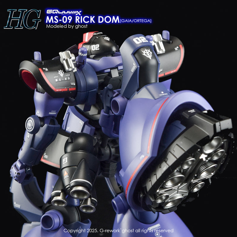 G-Rework Decal - HG Mobile Suit Gundam GQuuuuuuX MS-09 Rick-Dom (GQ) Use