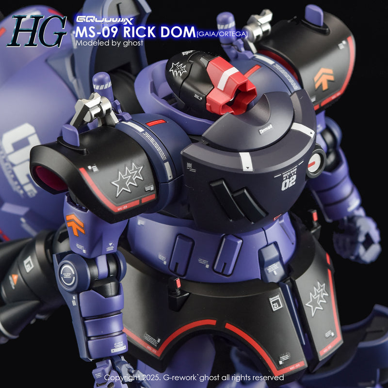 G-Rework Decal - HG Mobile Suit Gundam GQuuuuuuX MS-09 Rick-Dom (GQ) Use