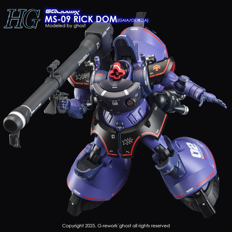 G-Rework Decal - HG Mobile Suit Gundam GQuuuuuuX MS-09 Rick-Dom (GQ) Use