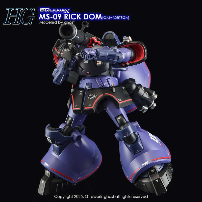 G-Rework Decal - HG Mobile Suit Gundam GQuuuuuuX MS-09 Rick-Dom (GQ) Use