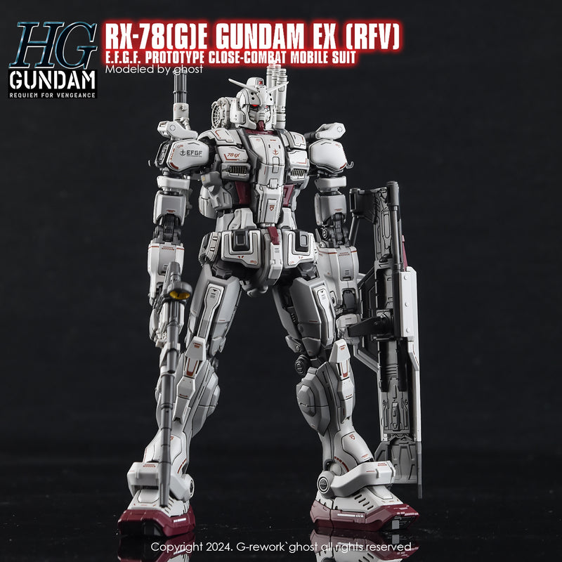 G-Rework Decal - HG RX-78[G]E Gundam EX [RFV] Use