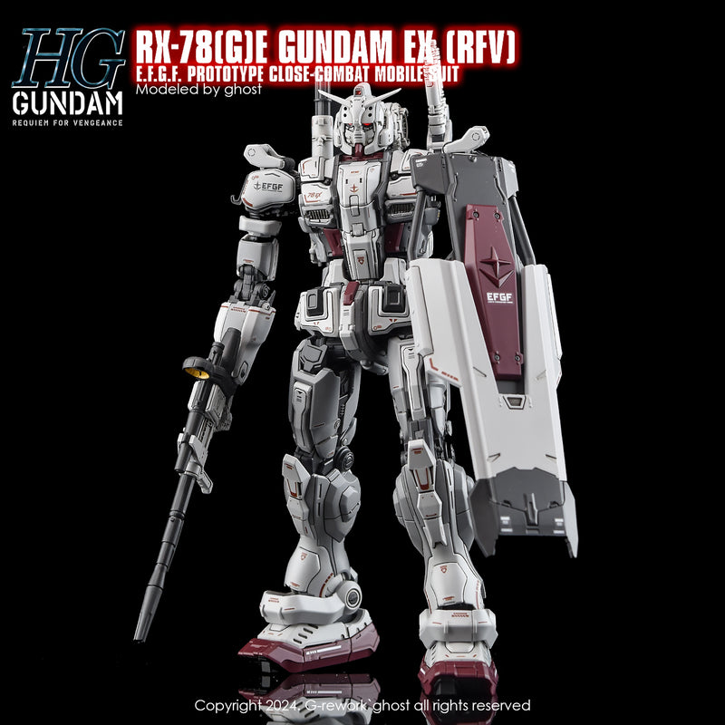 G-Rework Decal - HG RX-78[G]E Gundam EX [RFV] Use