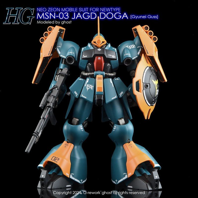 G-Rework Decal - HGUC MSN-03 Jagd Doga (Gyunei Custom) Use