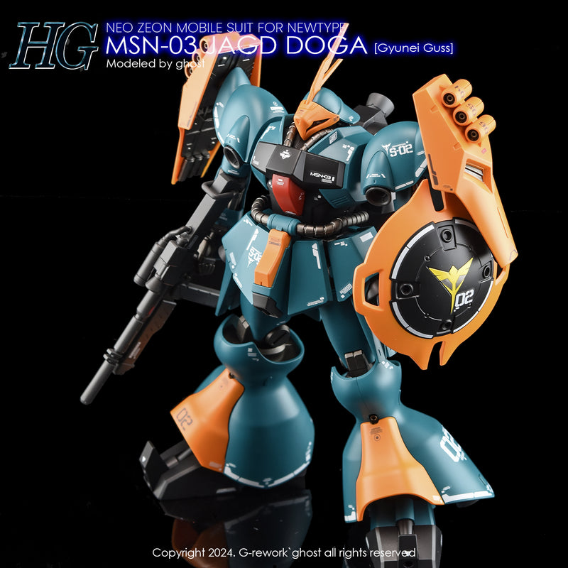 G-Rework Decal - HGUC MSN-03 Jagd Doga (Gyunei Custom) Use