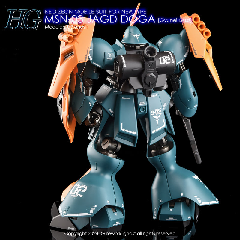 G-Rework Decal - HGUC MSN-03 Jagd Doga (Gyunei Custom) Use
