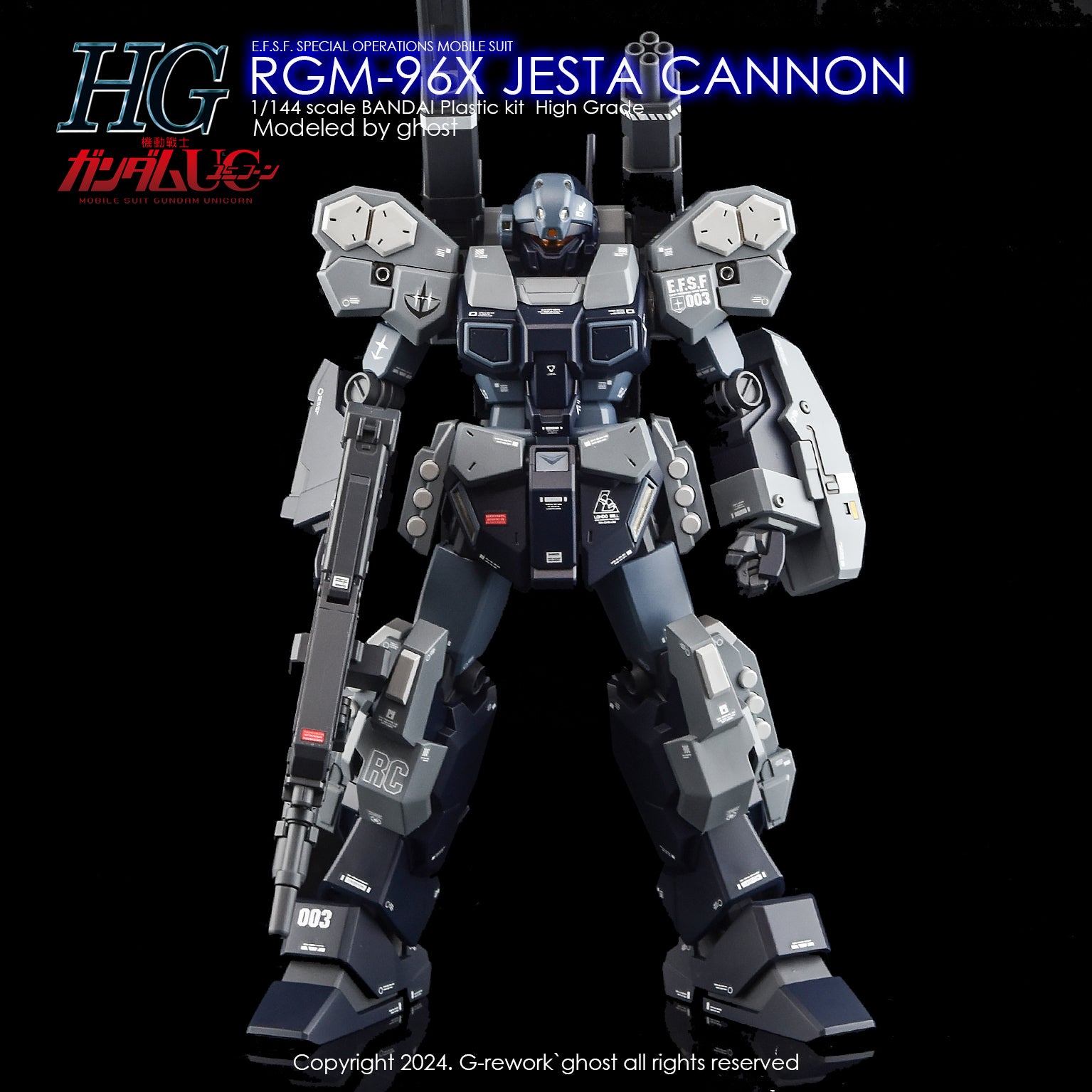 G-Rework Decal - HGUC RGM-96X Jesta Cannon Use - Argama Hobby
