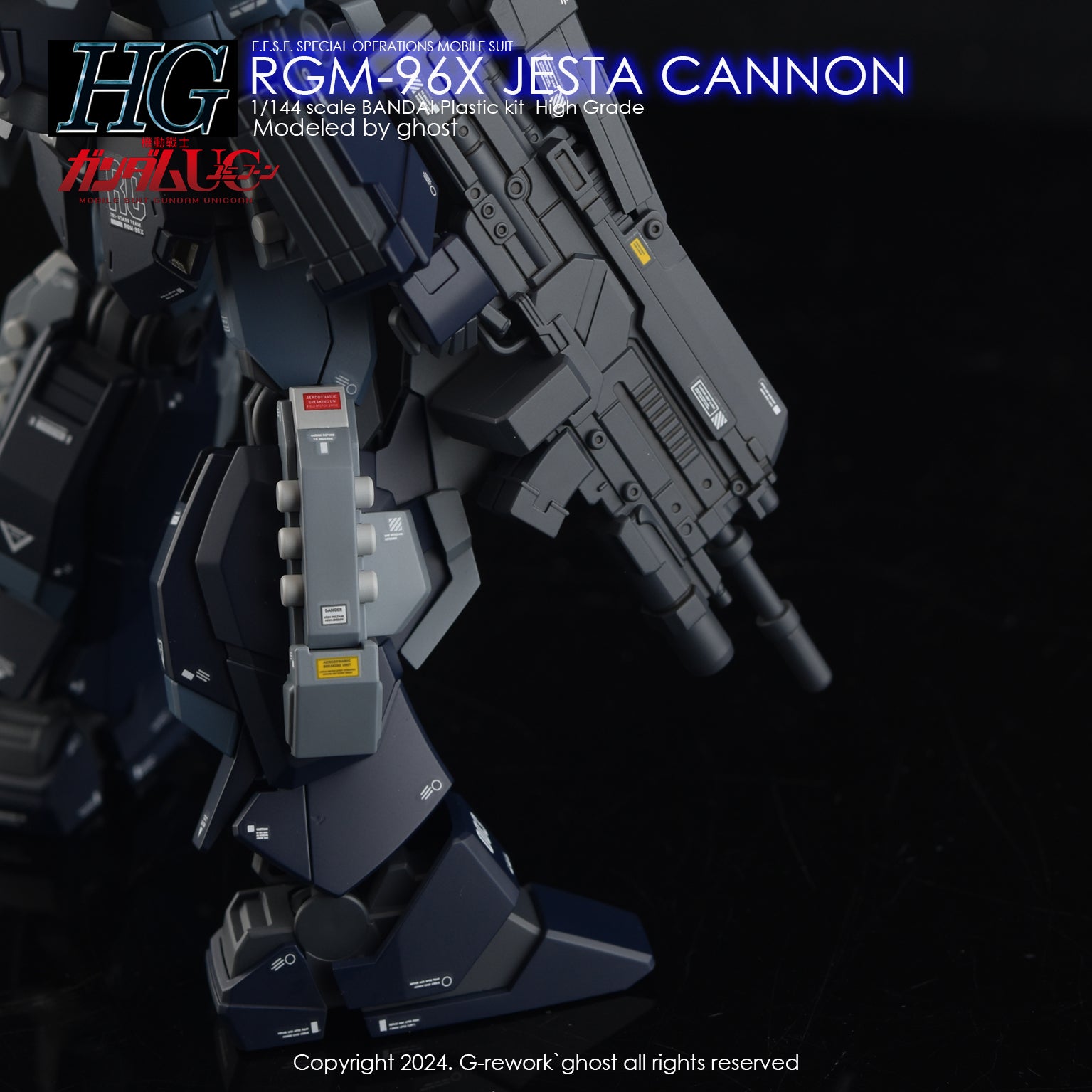 G-Rework Decal - HGUC RGM-96X Jesta Cannon Use - Argama Hobby
