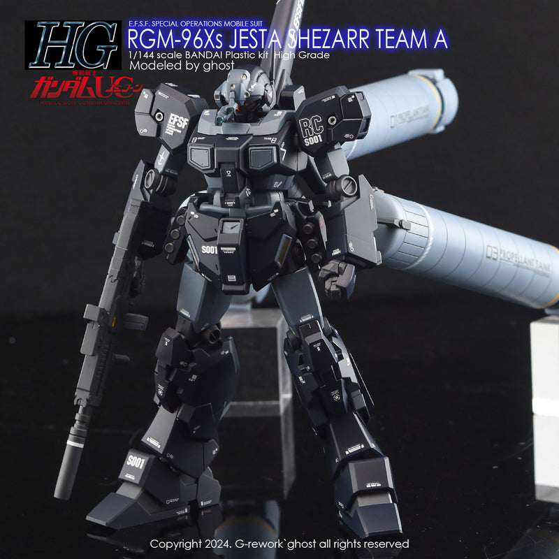 G-Rework Decal - HGUC RGM-96Xs Jesta [Shezarr Type Team A] Use