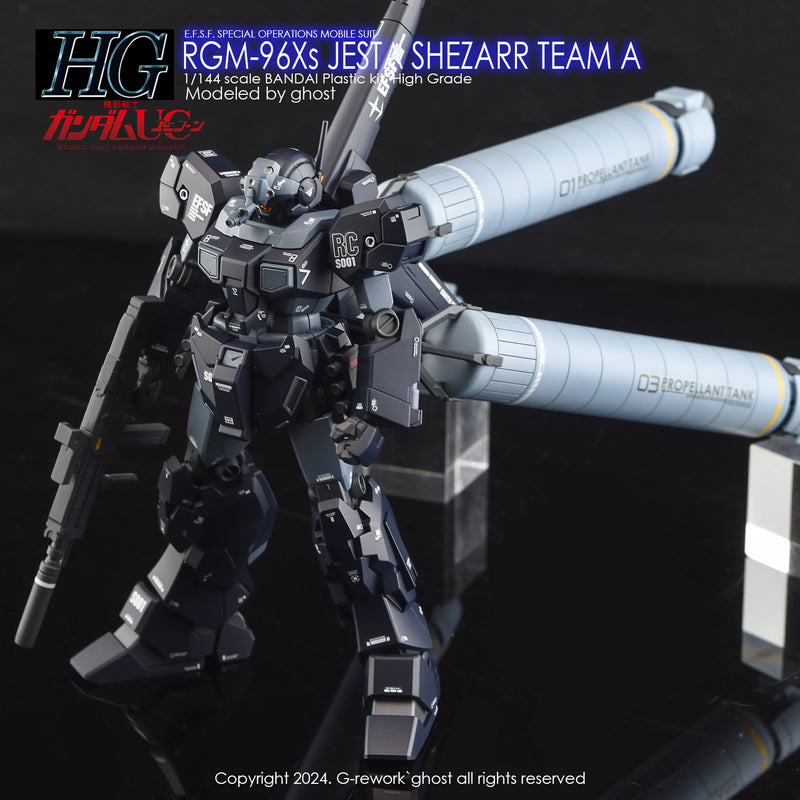 G-Rework Decal - HGUC RGM-96Xs Jesta [Shezarr Type Team A] Use