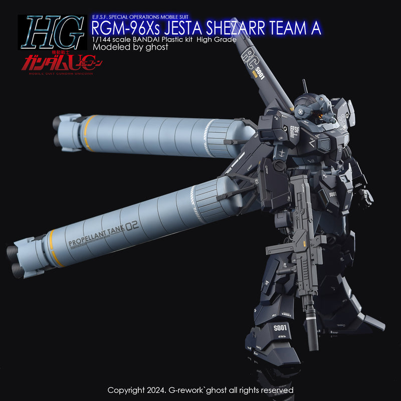 G-Rework Decal - HGUC RGM-96Xs Jesta [Shezarr Type Team A] Use