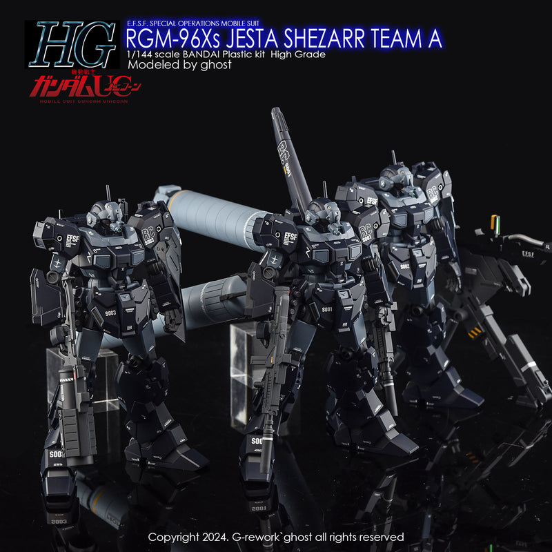 G-Rework Decal - HGUC RGM-96Xs Jesta [Shezarr Type Team A] Use