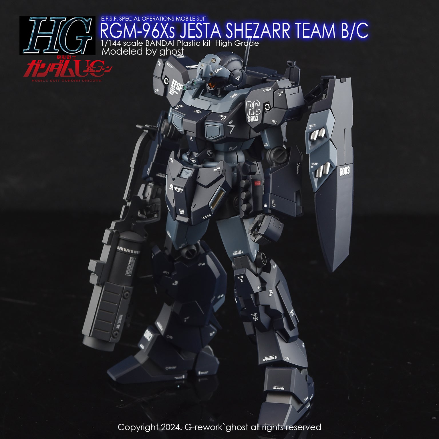 G-Rework Decal - HGUC RGM-96Xs Jesta [Shezarr Type Team B&C] Use