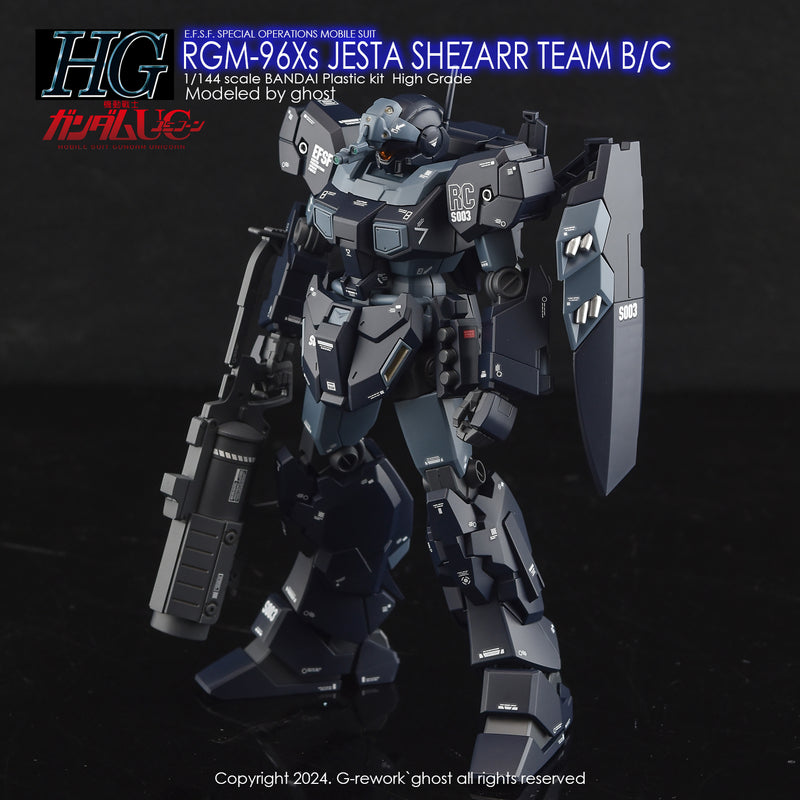 G-Rework Decal - HGUC RGM-96Xs Jesta [Shezarr Type Team B&C] Use