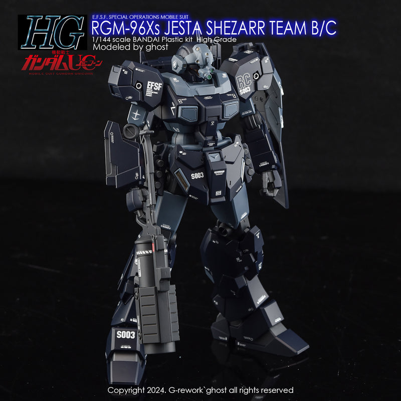 G-Rework Decal - HGUC RGM-96Xs Jesta [Shezarr Type Team B&C] Use
