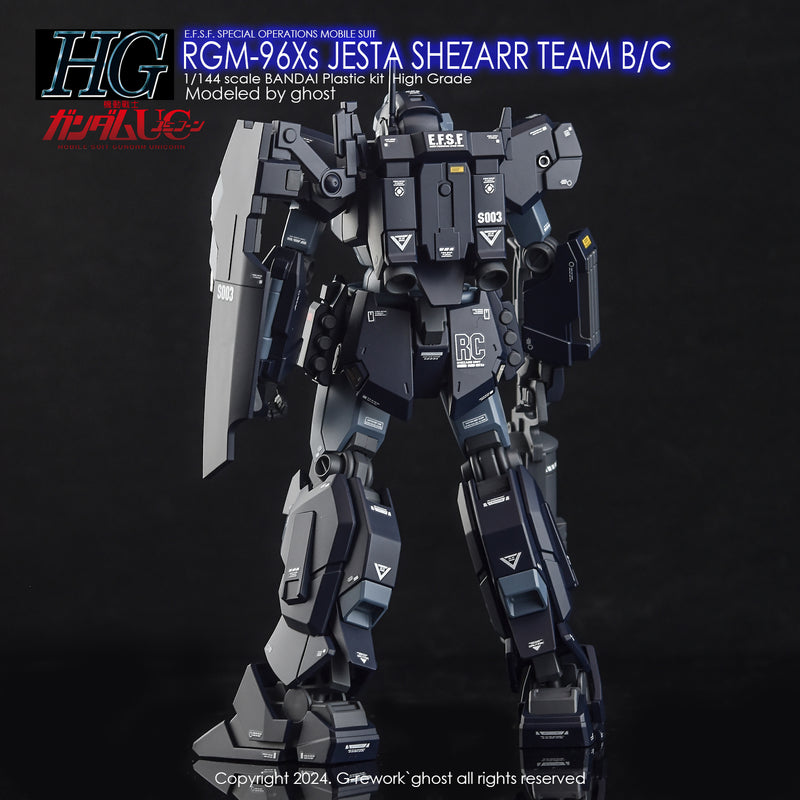 G-Rework Decal - HGUC RGM-96Xs Jesta [Shezarr Type Team B&C] Use