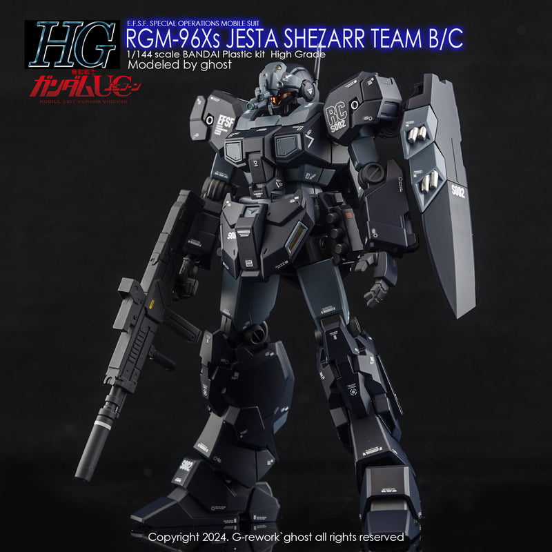 G-Rework Decal - HGUC RGM-96Xs Jesta [Shezarr Type Team B&C] Use